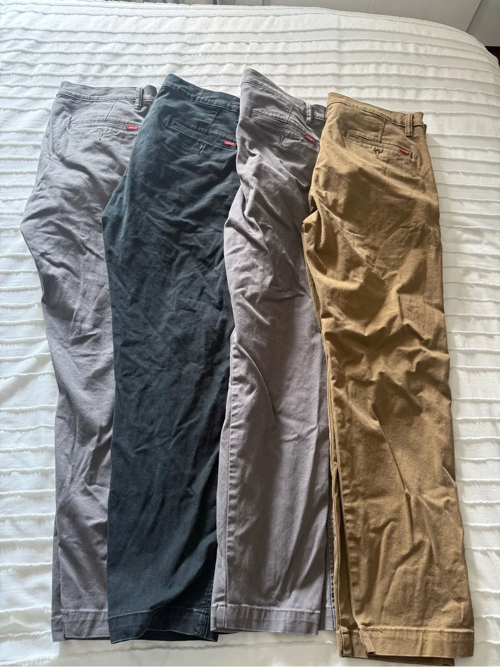 Levi's Men's Chino Pants in Gray, Black, Light Gray, Tan